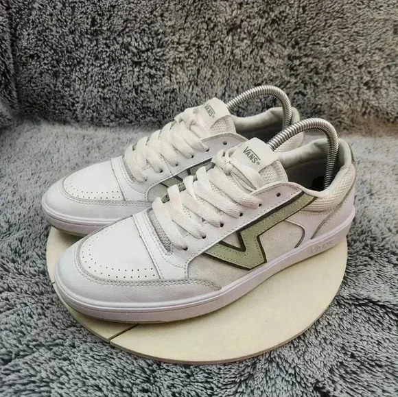 VANS Lowland CC ComfyCush Low White Green Unisex Men 8.5 Women 10 - Picture 4 of 9